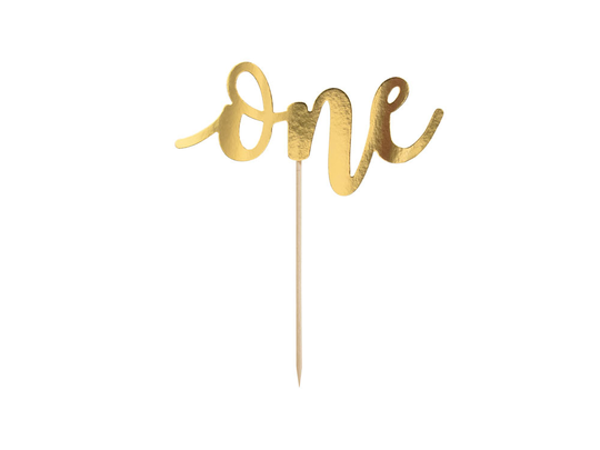 Kakkukoriste "One" - Kulta