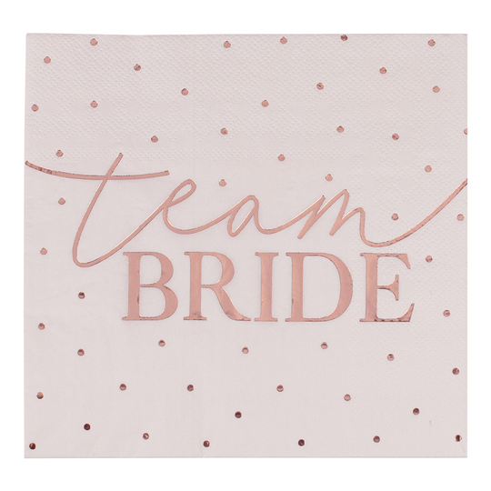 Lautasliinat Team Bride Roosa/Ruusukulta