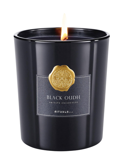 Black oudh -tuoksukynttilä