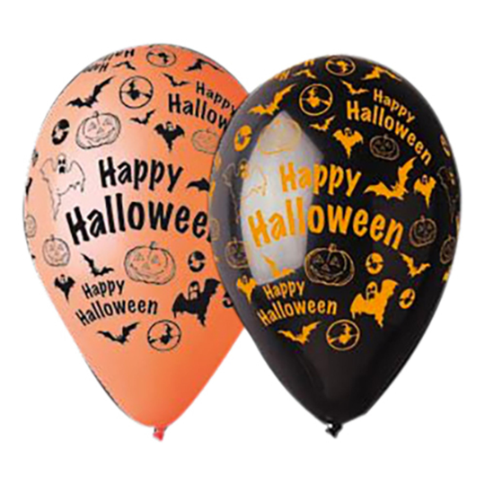 Ilmapallot Happy Halloween - 10-pakkaus