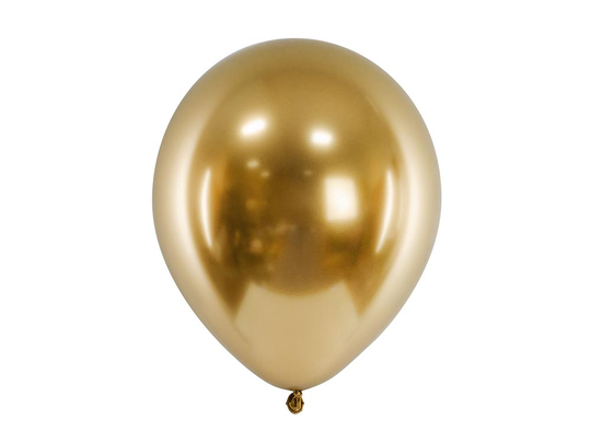 Chrome ilmapallot, Kulta, 30cm, 50kpl