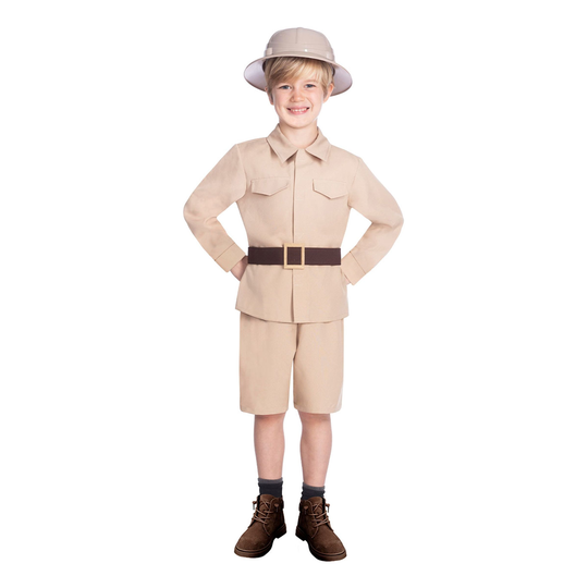 Beige Safari Lasten Naamiaisasu - Small