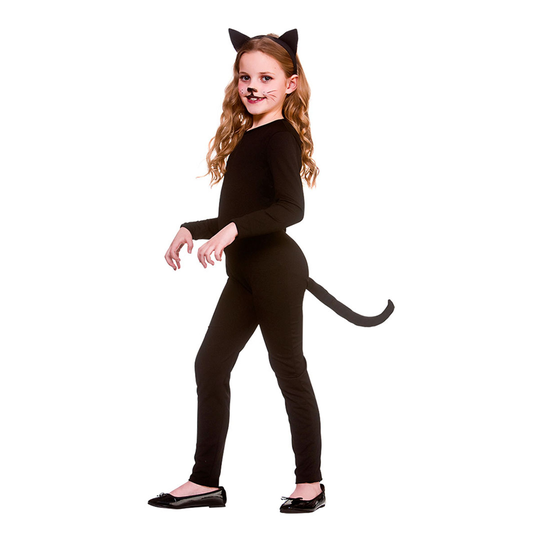 Kissa Musta Lasten Naamiaisasu - Large