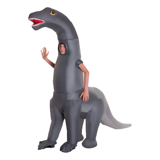 Puhallettava Diplodocus Lasten Naamiaisasu - One size