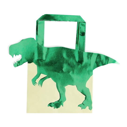 Juhlapussit Dinosaurus Metallic - 5-pakkaus