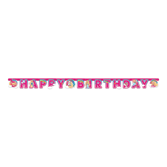 Kirjainviirinauha Happy Birthday Barbie Dreamtopia