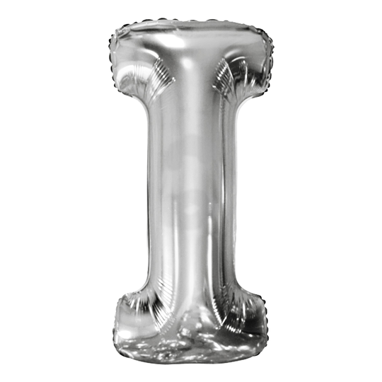 Kirjainilmapallo Hopea Metallic - Kirjain I