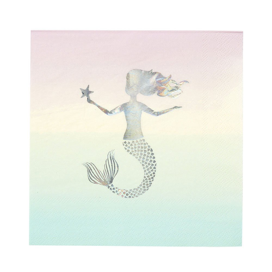Lautasliinat We Love Mermaids, 16kpl