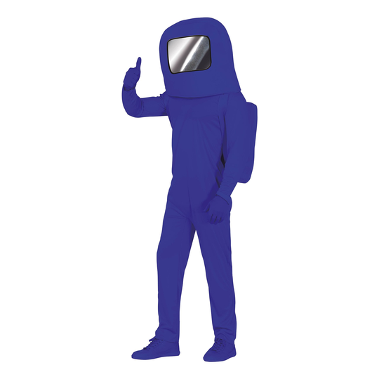 Sininen Astronautti Teen Naamiaisasu - One size