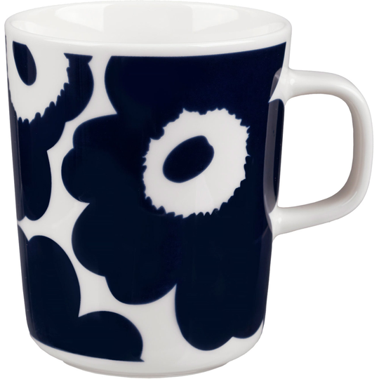 Marimekko Unikko-muki, 2,5 dl, tummansininen