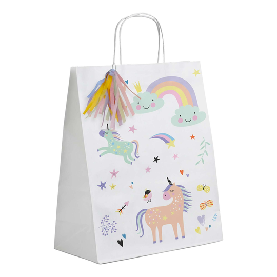 Juhlapussit Unicorns & Rainbows - 6-pakkaus