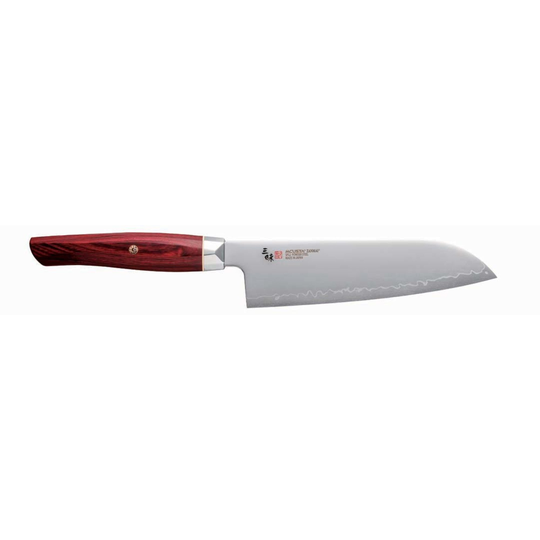 Zanmai Revolution Santoku, punainen, pakkapuuta, 18 cm.