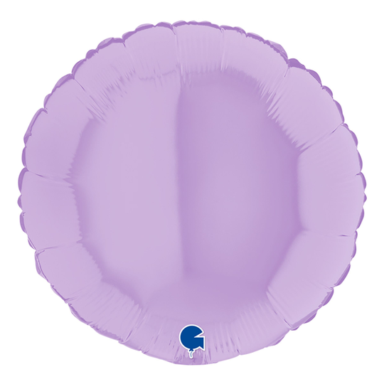 Folioilmapallo Pyöreä Pastelli-Violetti Matta - 91 cm