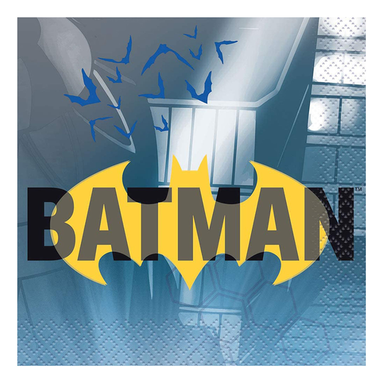 Servetit Batman Sininen/Keltainen/Musta - 16-pakkaus