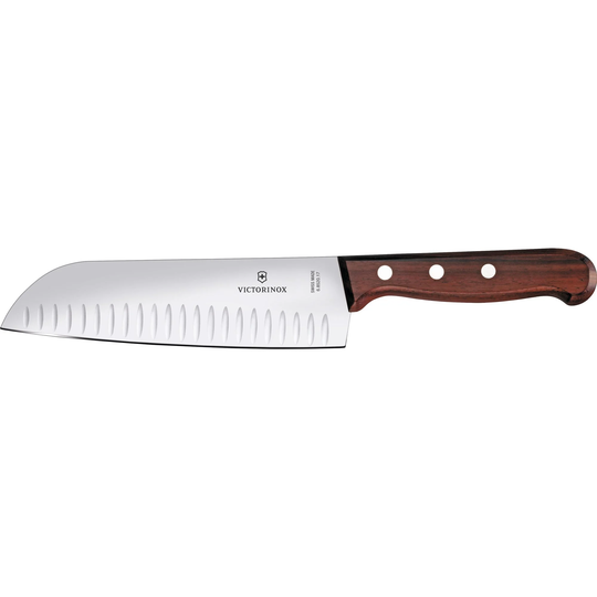 Victorinox Oliivihiottu santoku-veitsi, ruusupuinen kädensija, 17 cm