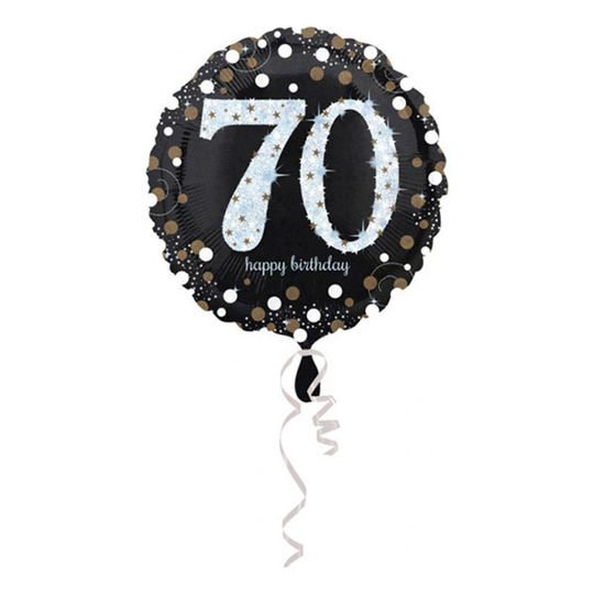 Folioilmapallo Happy Birthday 70 Glitter