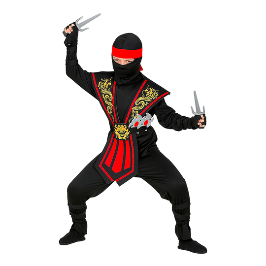 Taisteleva Ninja Lasten Naamiaisasu - Large