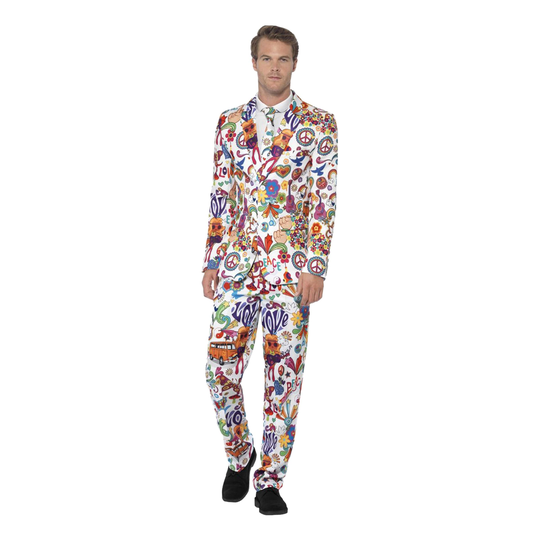 Groovy Kuviollinen Puku Naamiaisasu - Large