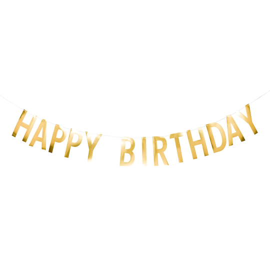 Viirinauha Happy Birthday Kultafolio