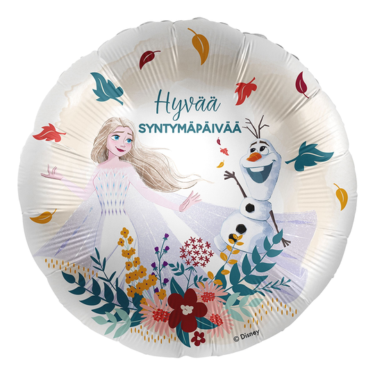 Folioilmapallo Disney Happy Birthday Frozen Olaf & Elsa