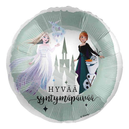 Folioilmapallo Disney Anna & Elsa Syntymäpäivä