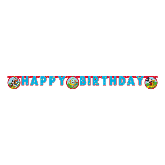 Kirjainviirinauha Happy Birthday Mikki Hiiri