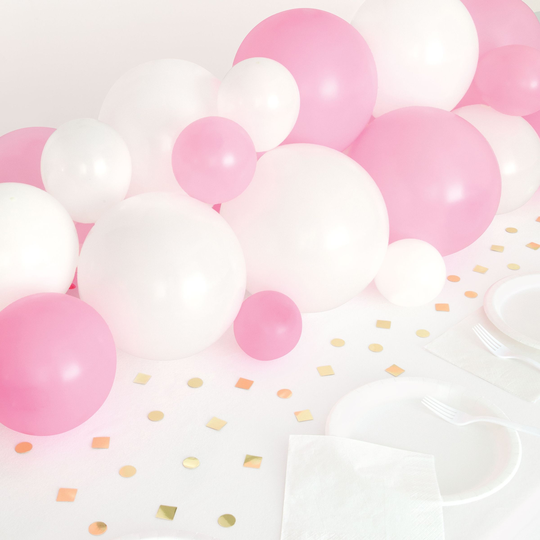 Ilmallokaari Pöytä Vaaleanpunainen/Valkoinen