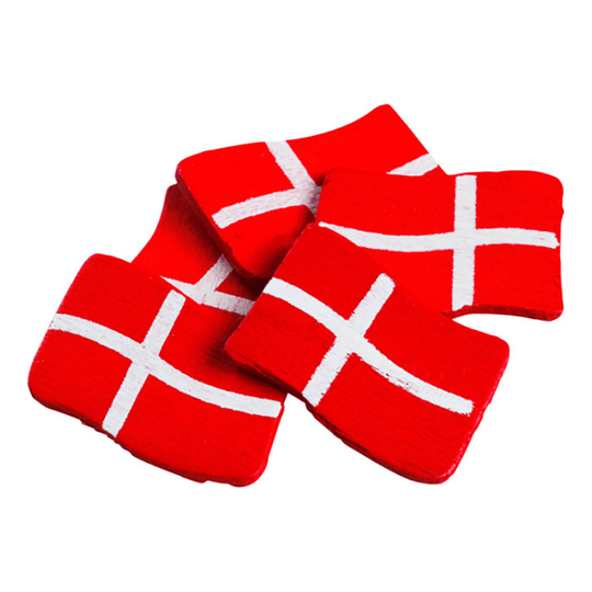 Konfetti Tanskan Lippu Puu - 45-pakkaus