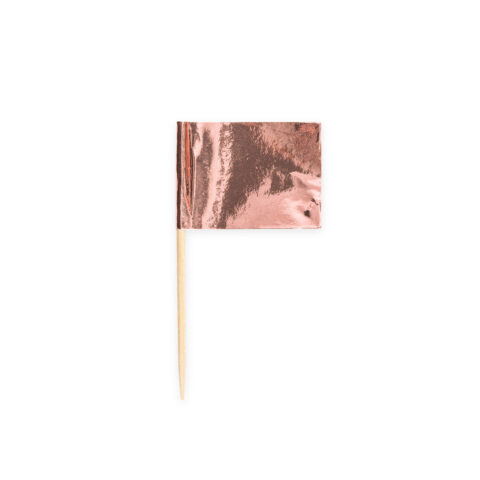 Cocktailtikut - Lippu, Metallic Ruusukulta, 50kpl