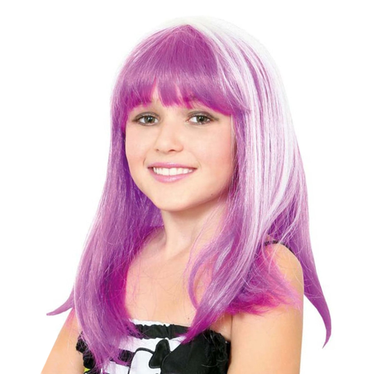 Lastenperuukki Violetti - One size