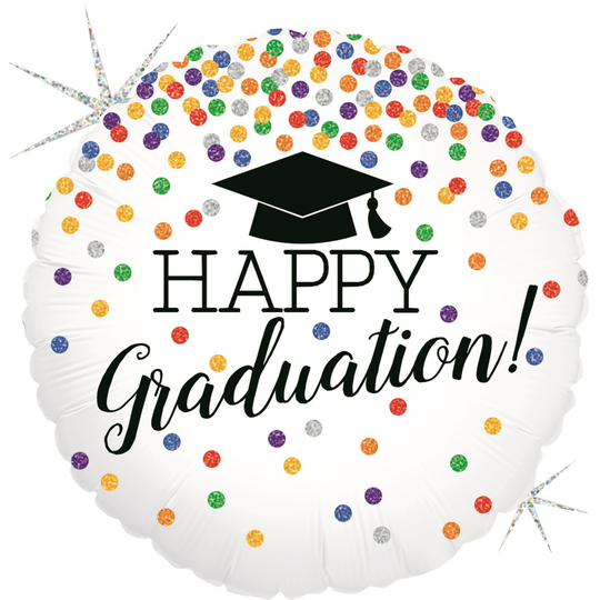 Foliopallo - Happy Graduation, 46cm