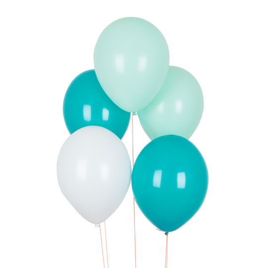 Ilmapallot, Aqua Mix, 30cm, 10kpl
