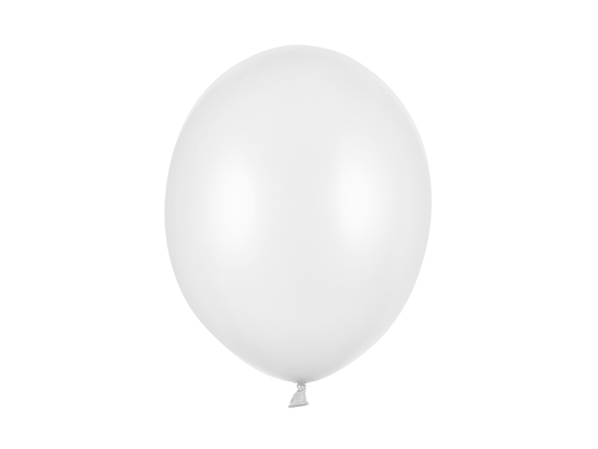 Vahvat metallinhohtoiset valkoiset ilmapallot - 30cm, 100kpl