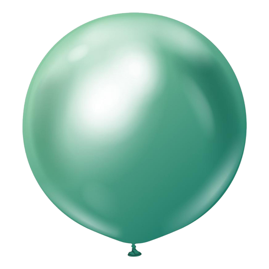 Lateksi-ilmapallot Professional Supersuuret Green Chrome - 10-pakkaus
