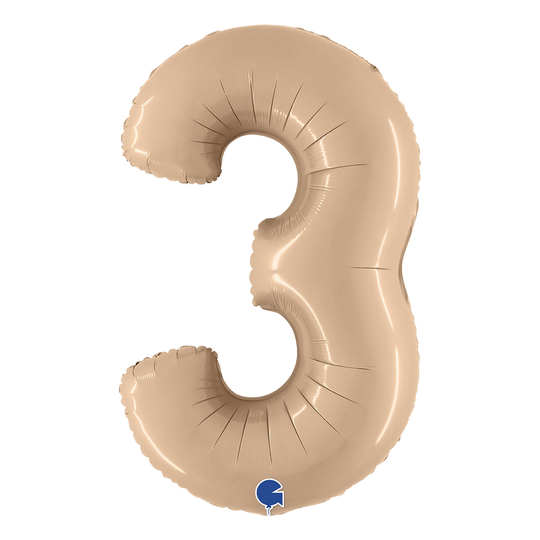 Numeroilmapallo Satin Nude - Numero 3