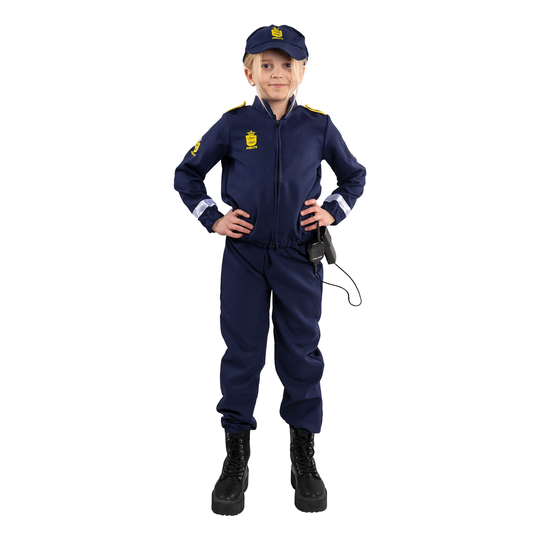 Tanskalainen Poliisi Lasten Naamiaisasu - Medium