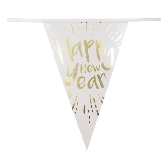 Viirinauha Happy New Year Kultametallinen