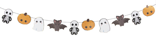 Halloween viiri, söpöt hahmot, 3m
