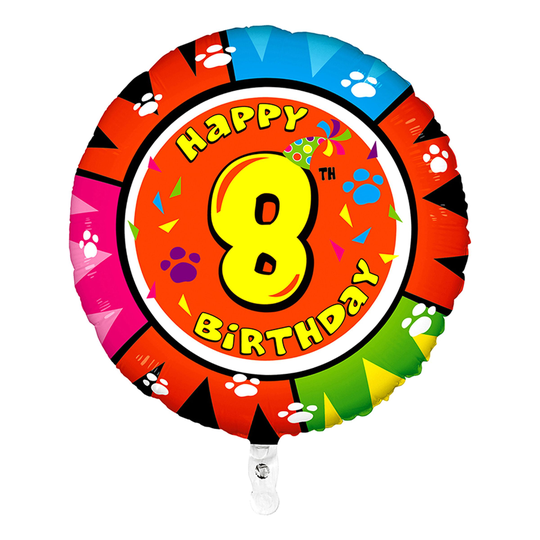 Folioilmapallo Happy Birthday - Numero 8