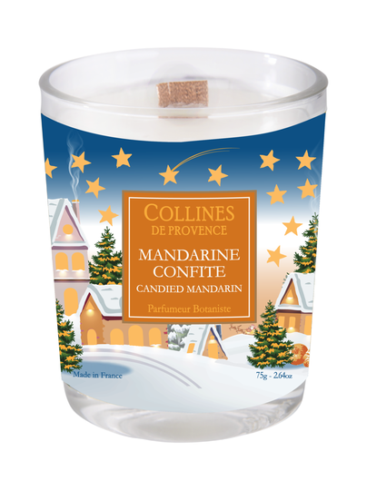 Jouluinen tuoksukynttilä "" mandarin confite ""- sokeroitu mandariini