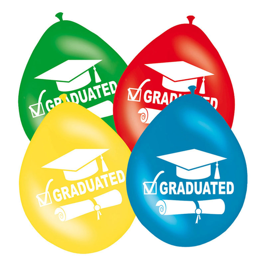 Ilmapallot Graduated - 8-pakkaus
