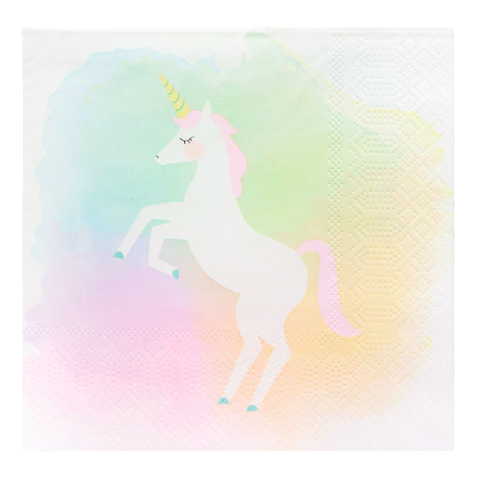 Lautasliinat Unicorn Tie Dye - 20-pakkaus